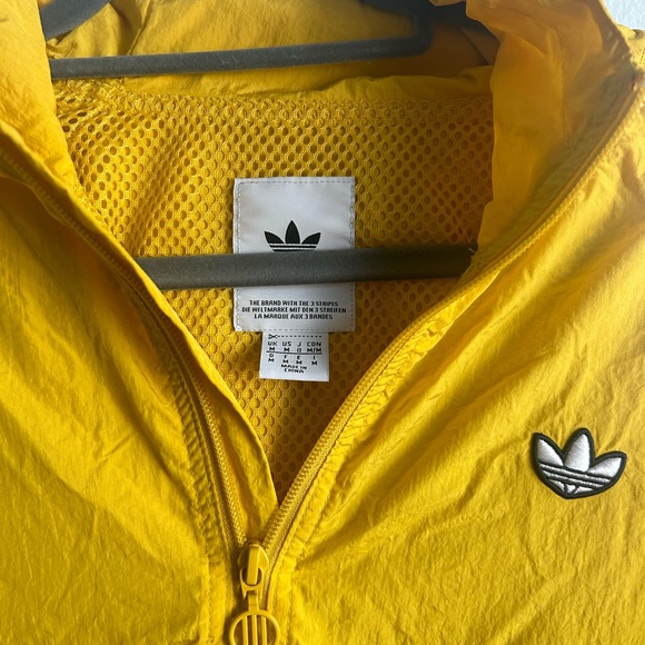 Adidas Yellow Quarter-zip Windbreaker - Picture 2 of 3